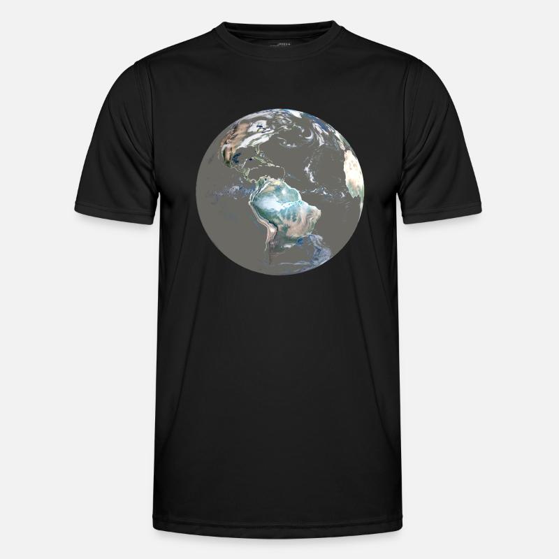 Blauer Planet Adieu, oder Rettet die Erde! Jetzt! Männer Funktions-T-Shirt