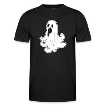 Geist Geister Geisterstunde Halloween - Männer Funktions-T-Shirt - Schwarz - Vorne - AI Model Male 178 dark (178cm)