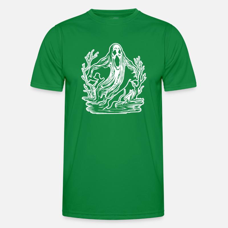 Ghost Ghosts Witching Hour Halloween Men's Functional T-Shirt