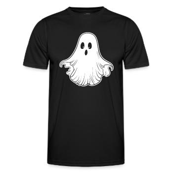 Geist Geister Geisterstunde Halloween - Männer Funktions-T-Shirt - Schwarz - Vorne - AI Model Male 178 dark (178cm)