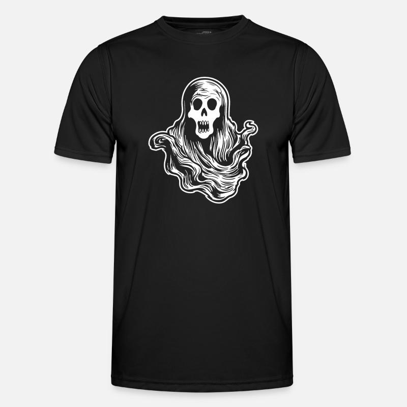 Ghost Ghosts Witching Hour Halloween - Men's Functional T-Shirt - black