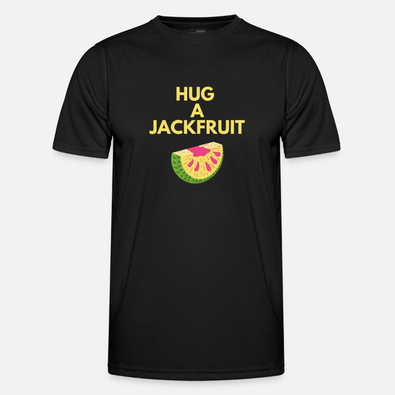 HUG A JACKFRUIT - Men's Functional T-Shirt - black