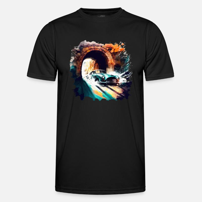 60er Classic Car Geschenk Männer Funktions-T-Shirt