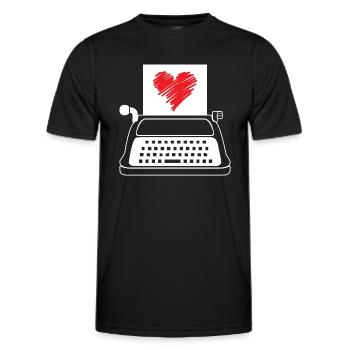 Poète Poésie Poète Poésie I Don - T-shirt sport Homme - noir - Devant - AI Model Male 178 dark (178cm)