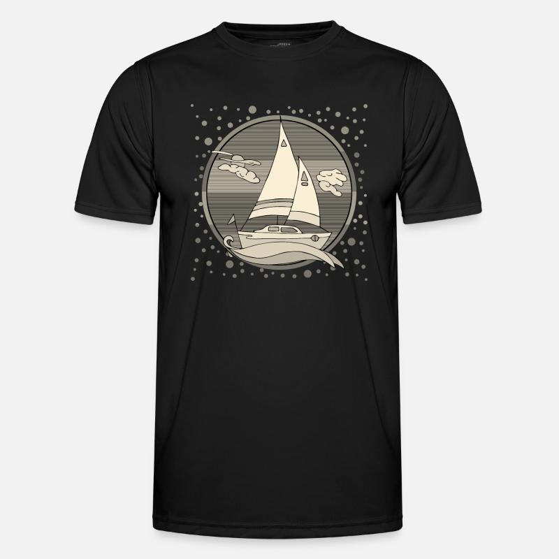 Segelboot Männer Funktions-T-Shirt