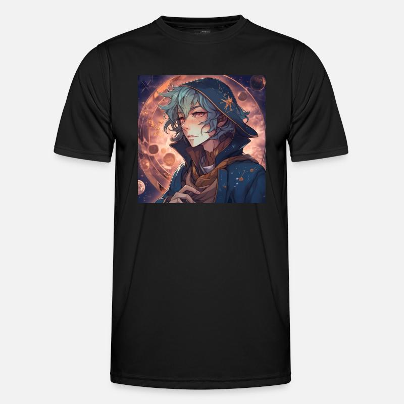 Wizzard Guy - Männer Funktions-T-Shirt - Schwarz