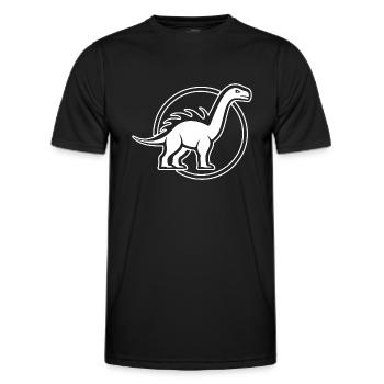 Dino Dinosaurier Dinosaurs Paläontologie - Männer Funktions-T-Shirt - Schwarz - Vorne - AI Model Male 178 dark (178cm)