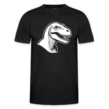 Dino Dinosaurier Dinosaurs Paläontologie - Männer Funktions-T-Shirt - Schwarz - Vorne - AI Model Male 178 dark (178cm)