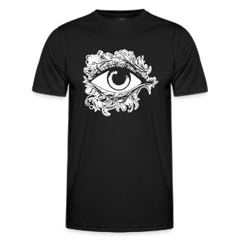 Eye Eyes Ophthalmologist - Men's Functional T-Shirt - black - Front - AI Model Male 178 dark (178cm)