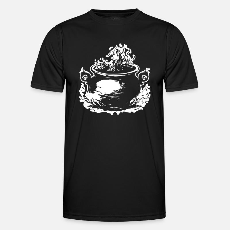 Cauldron Magical Witch Halloween - Men's Functional T-Shirt - black