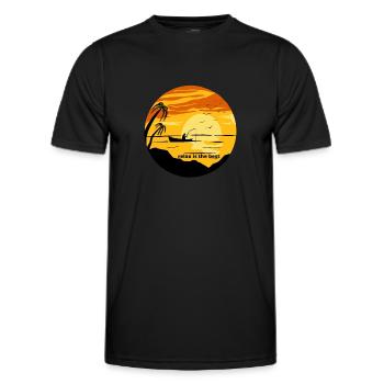 Meilleure relaxation - T-shirt sport Homme - noir - Devant - AI Model Male 178 dark (178cm)