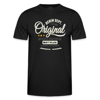 Original Sportswear - Männer Funktions-T-Shirt - Schwarz - Vorne - AI Model Male 178 dark (178cm)