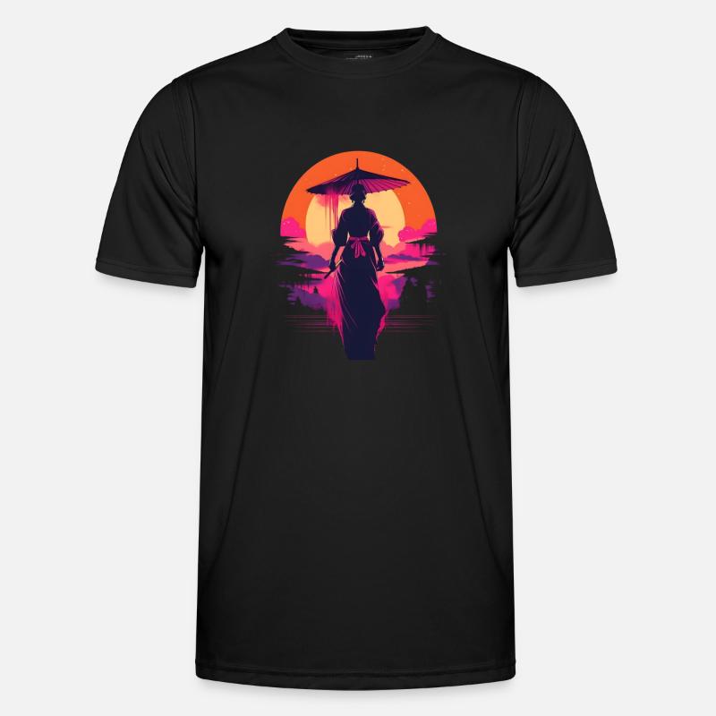 Synthwave Japan woman Men's Functional T-Shirt
