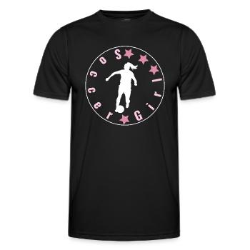 Soccer Girl, football féminin, football féminin, sport - T-shirt sport Homme - noir - Devant - AI Model Male 178 dark (178cm)