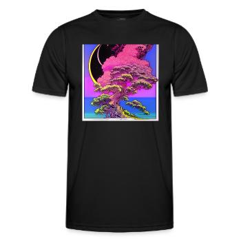 Une imagination épanouie - T-shirt sport Homme - noir - Devant - AI Model Male 178 dark (178cm)