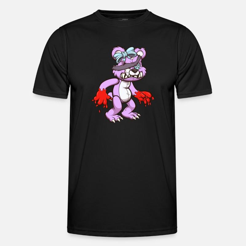 Evil Teddy Bear - Men's Functional T-Shirt - black