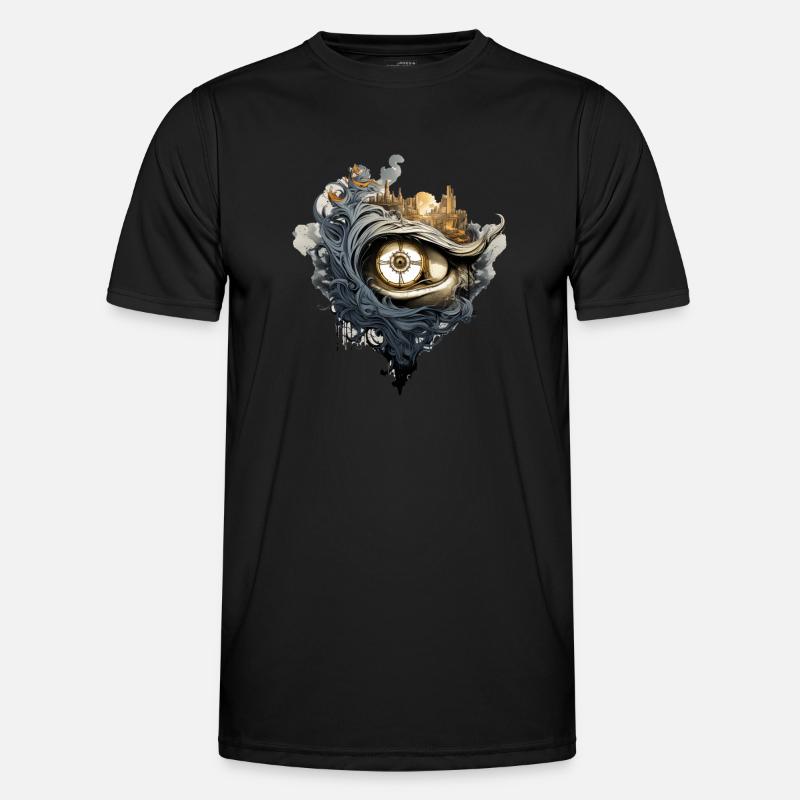 Du beobachtest wachsam - Männer Funktions-T-Shirt - Schwarz