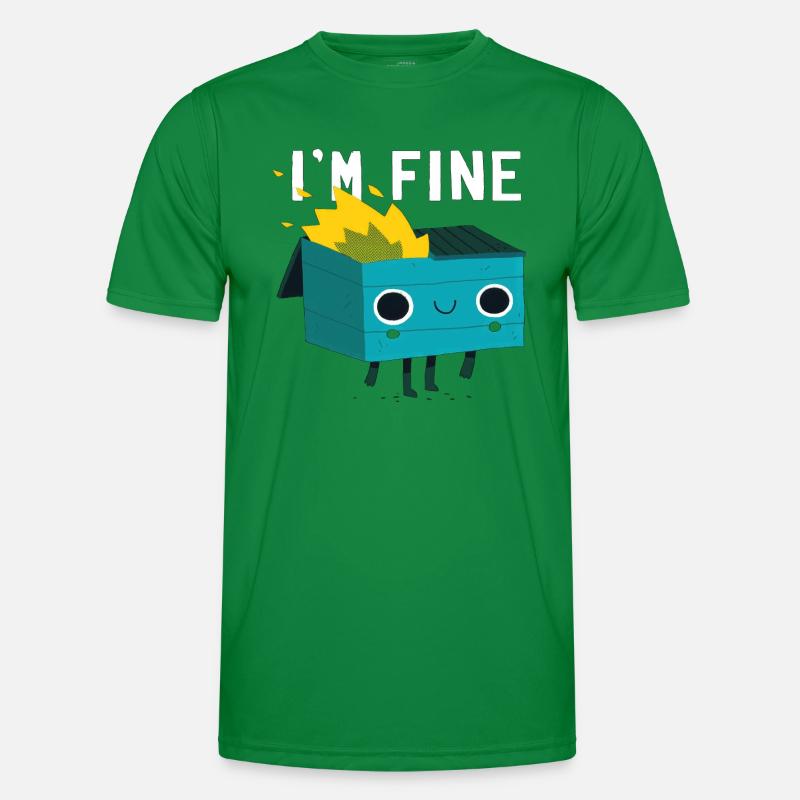 I ́m Fine Men's Functional T-Shirt