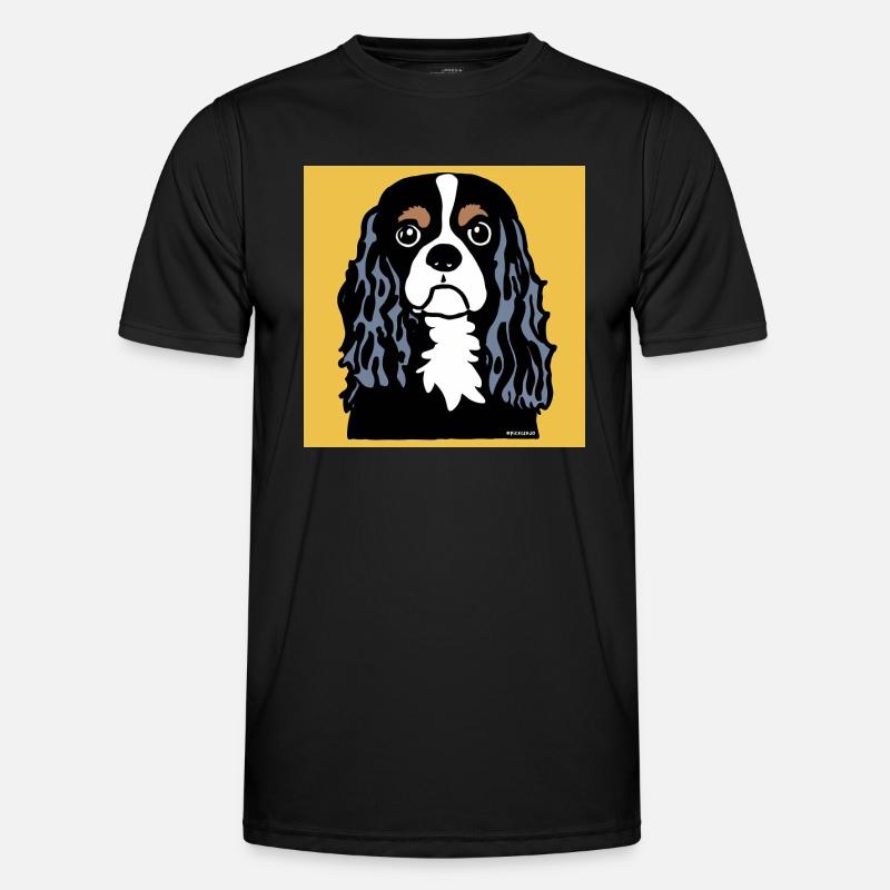 Cavalier King Charles Spaniel Doodle - Men's Functional T-Shirt - black