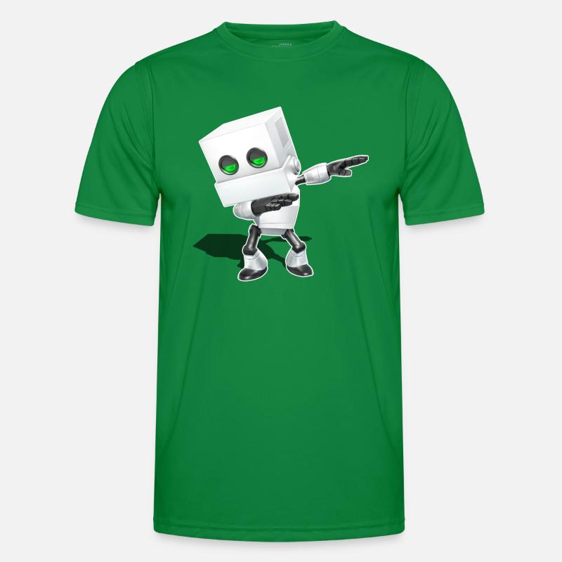 Dabbing Chibi Robot T-shirt sport Homme