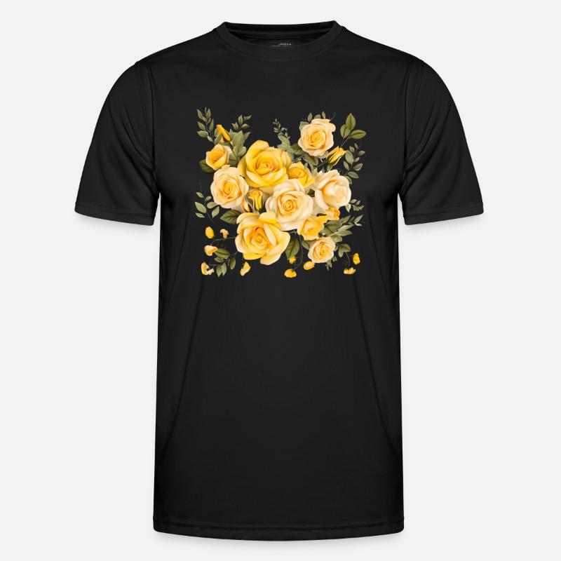 Spring sends its greetings - Men's Functional T-Shirt - black