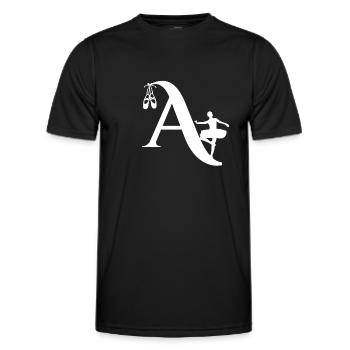Brief an Ballerina - Männer Funktions-T-Shirt - Schwarz - Vorne - AI Model Male 178 dark (178cm)