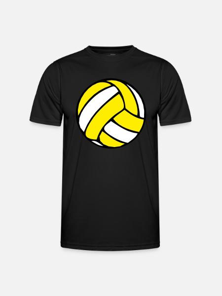 Beachvolleyball Beachball 2510 - Männer Funktions-T-Shirt - Schwarz