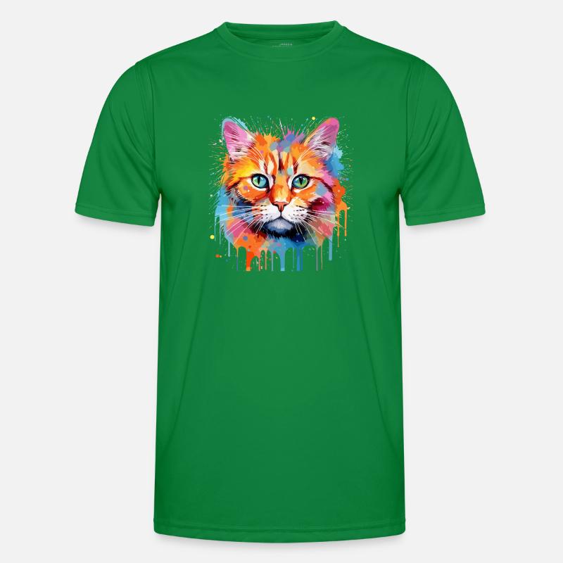 ginger cat Men's Functional T-Shirt