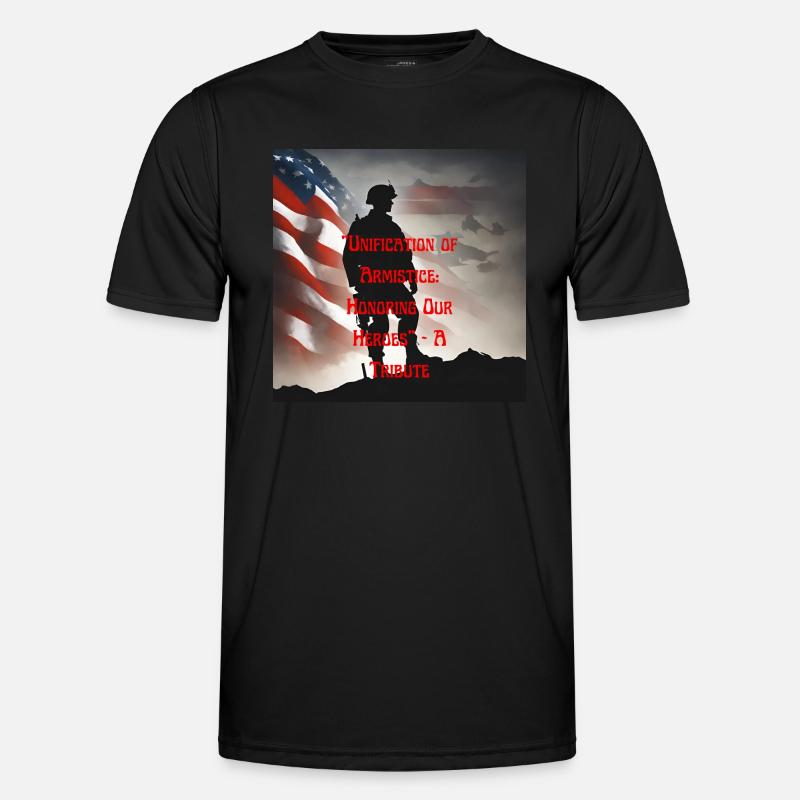 Veterans, veterans, armistice. - Men's Functional T-Shirt - black