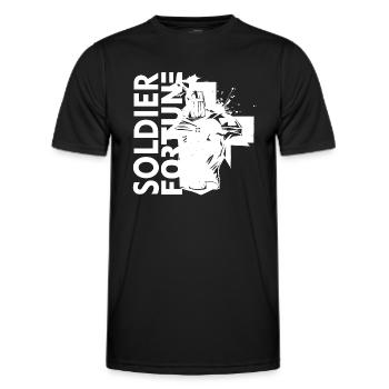 Soldier Fortune Military Army War Cool Navy Combat - Männer Funktions-T-Shirt - Schwarz - Vorne - AI Model Male 178 dark (178cm)