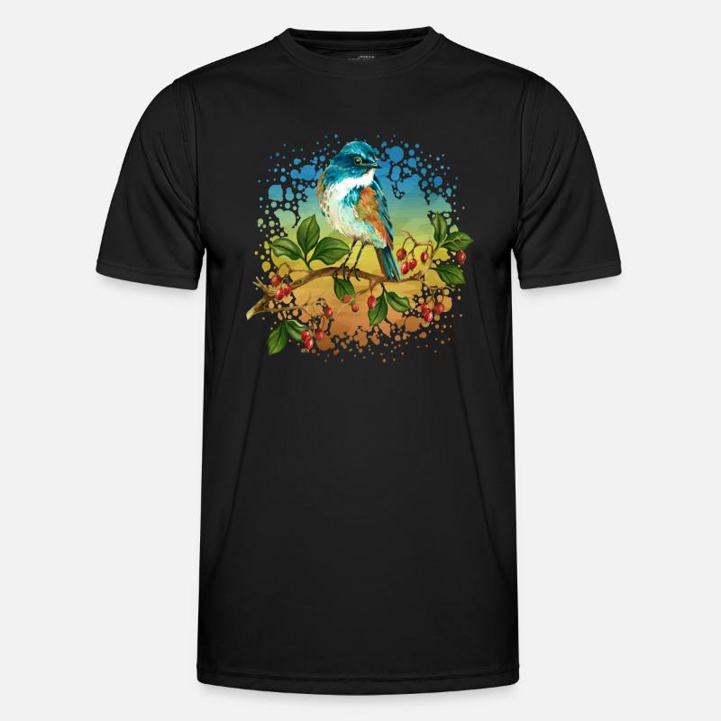 Bunter Vogel Männer Funktions-T-Shirt