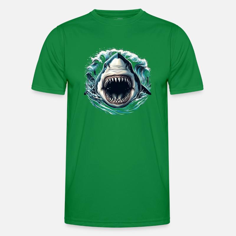 Attaque de requin T-shirt sport Homme