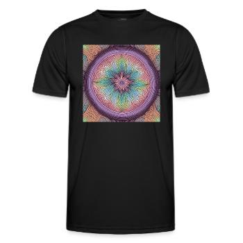 Pattern pastel1 - Men's Functional T-Shirt - black - Front - AI Model Male 178 dark (178cm)
