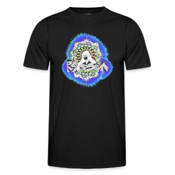 Graffiti - Street Art Mandala - Men's Functional T-Shirt - black - Front - AI Model Male 178 dark (178cm)