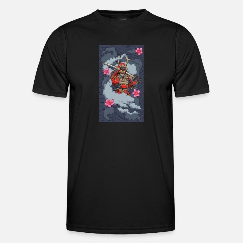 Samurai in Rauch Männer Funktions-T-Shirt