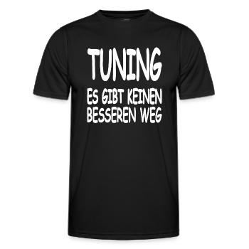 Tuning - Männer Funktions-T-Shirt - Schwarz - Vorne - AI Model Male 178 dark (178cm)