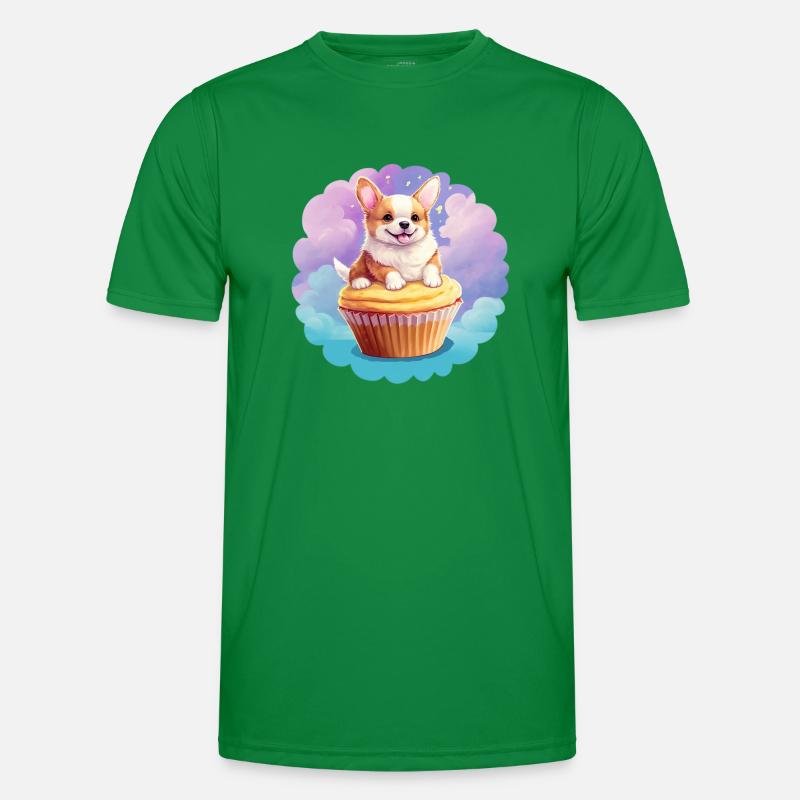 Cupcake corgi T-shirt sport Homme