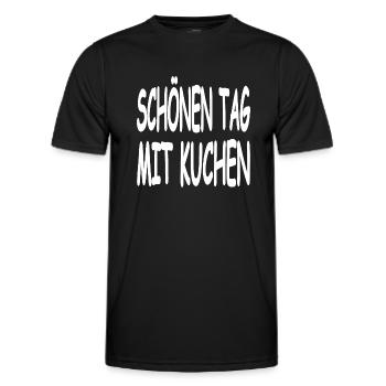 Kuchen - Männer Funktions-T-Shirt - Schwarz - Vorne - AI Model Male 178 dark (178cm)