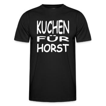 Kuchen - Männer Funktions-T-Shirt - Schwarz - Vorne - AI Model Male 178 dark (178cm)