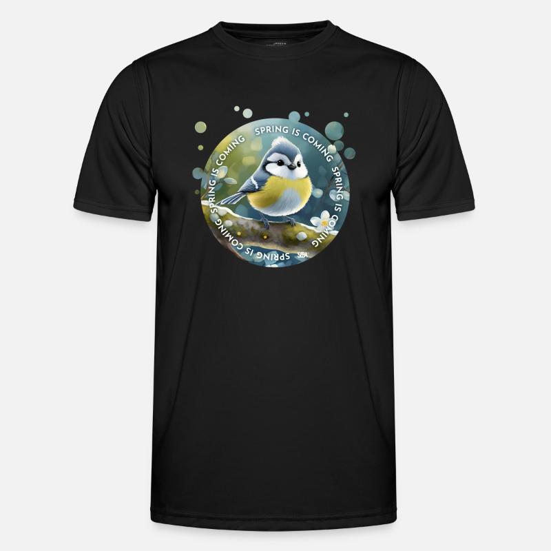 Spring is Comng - Men's Functional T-Shirt - black