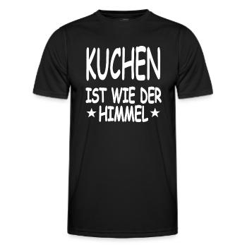 Kuchen - Männer Funktions-T-Shirt - Schwarz - Vorne - AI Model Male 178 dark (178cm)