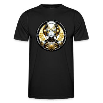 FUTURE BEAUTY - Men's Functional T-Shirt - black - Front - AI Model Male 178 dark (178cm)