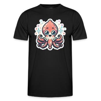 Squid Lover - Men's Functional T-Shirt - black - Front - AI Model Male 178 dark (178cm)