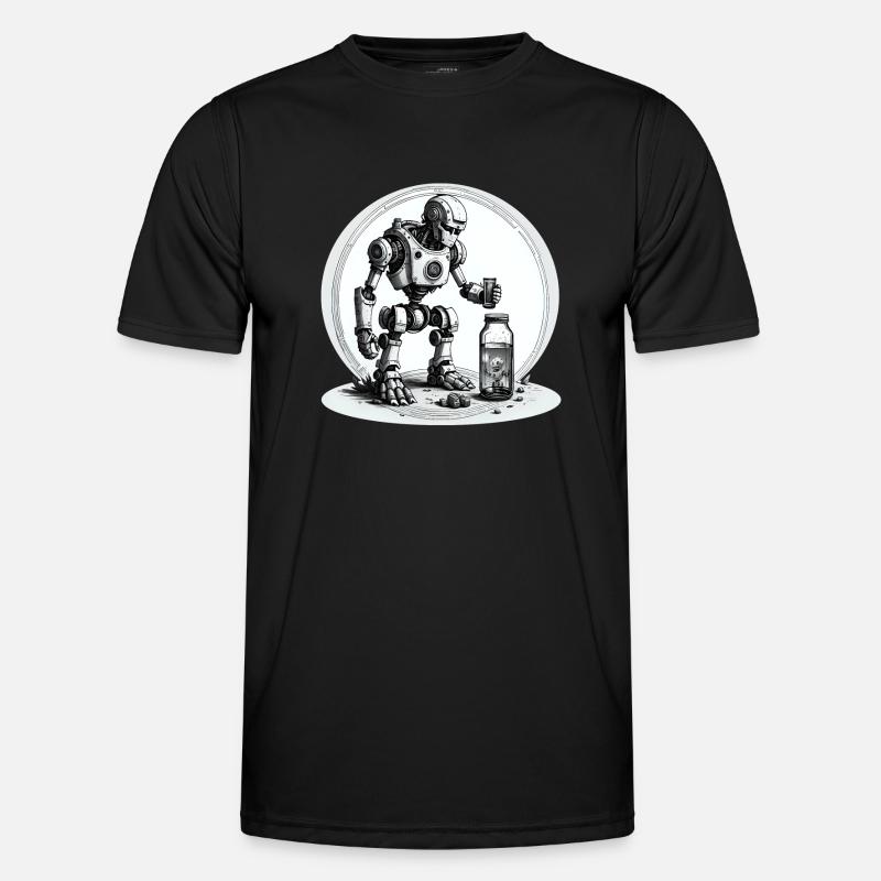 WATER ROBOT - Men's Functional T-Shirt - black
