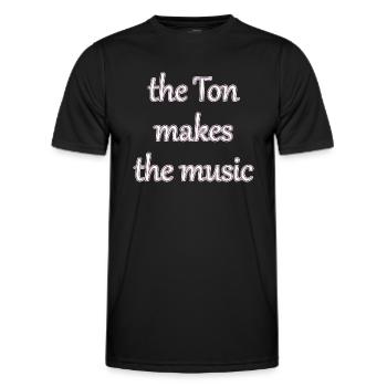 le Ton fait la musique - T-shirt sport Homme - noir - Devant - AI Model Male 178 dark (178cm)