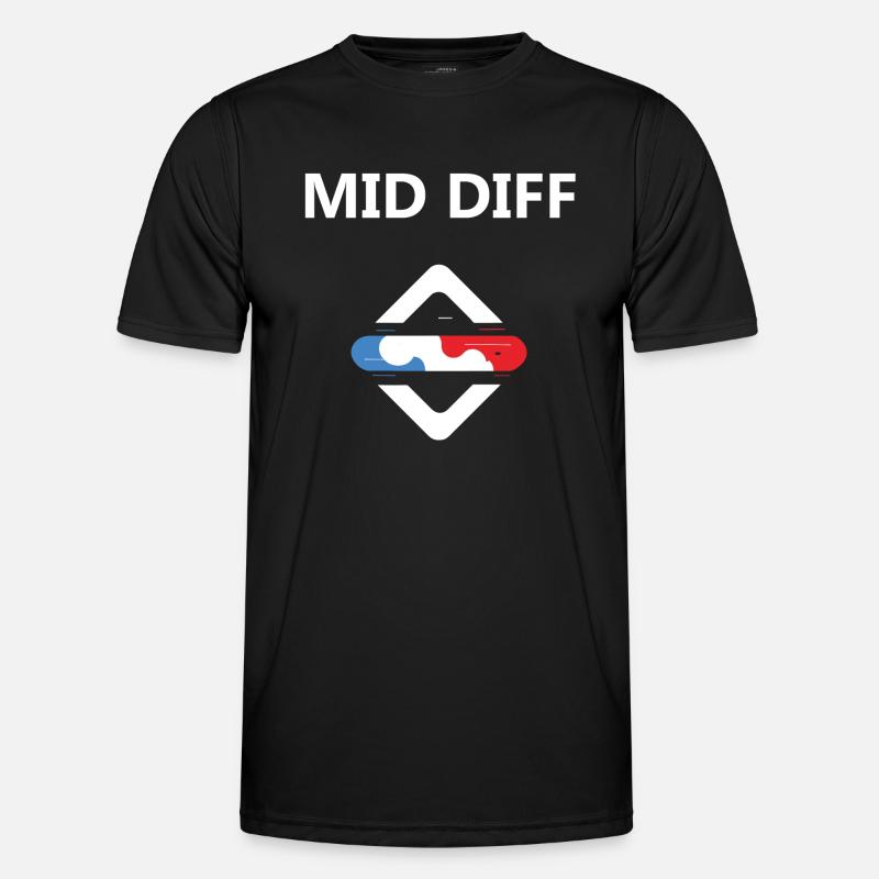 league legend Mid Diff - Männer Funktions-T-Shirt - Schwarz