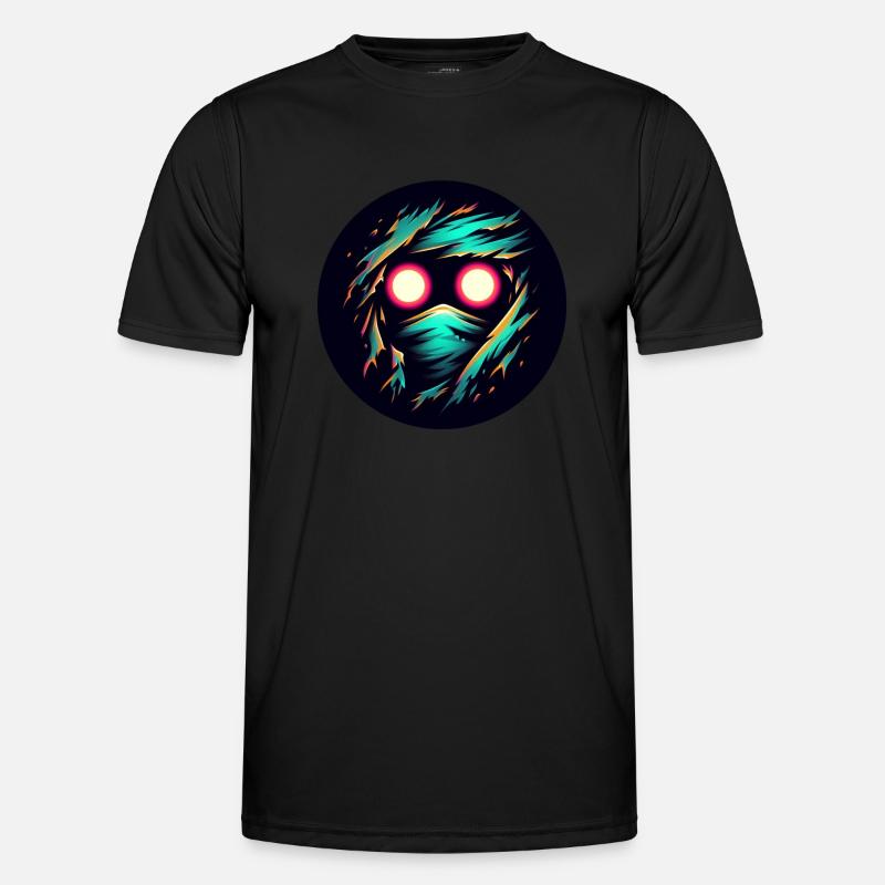 Glowing Observer - Men's Functional T-Shirt - black