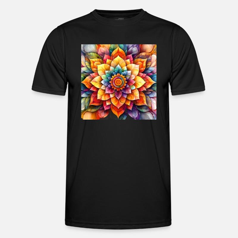 Mandala Time 2 Männer Funktions-T-Shirt