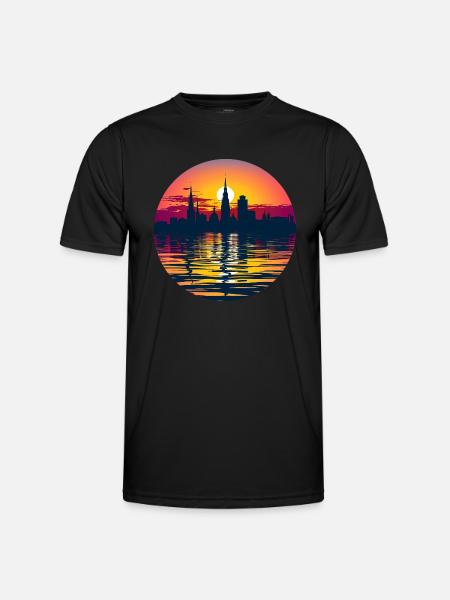 Duisburg Skyline - Men's Functional T-Shirt - black