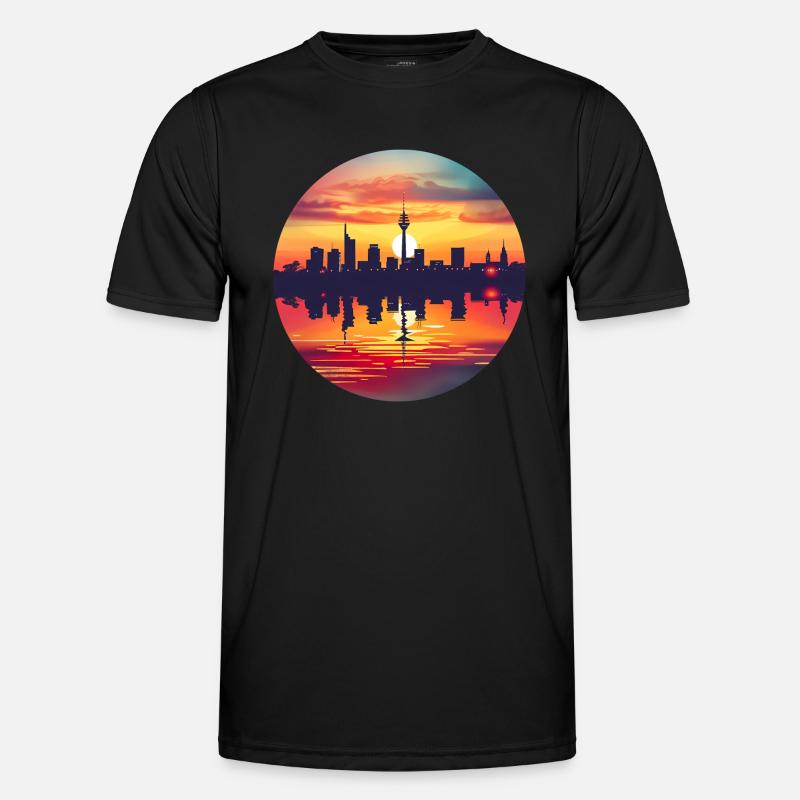 Dusseldorf Skyline - Men's Functional T-Shirt - black